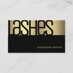 Glamour Luxury Gold Elegant Beauty Salon Stylish Business Card