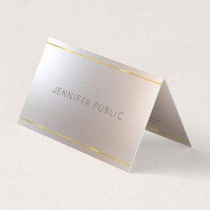 Glamour Modern Luxurious Elegant Trendy Template Business Card