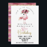 Glamour Pink Flamingo 50th Birthday Invitation<br><div class="desc">Glamour Pink Flamingo 50th Birthday Invitation For Women.  Easy To Change The Sample Text To Your Own By Clicking Personalise.  Click Personalise/Edit With Design Tool To Change The Font Type,  Font Colour,  Font Size Or To Add/Delete/Change The Text Or Design Elements.</div>