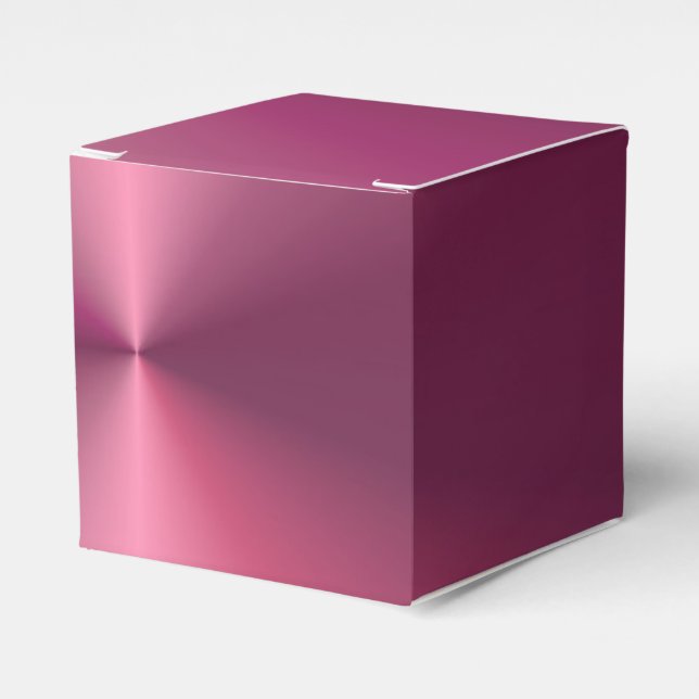 Glamour Pink Purple Modern Elegant Template Favour Box (Front Side)