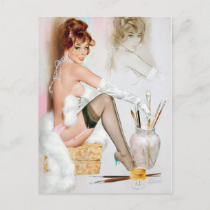 Glamour Pinup Postcard