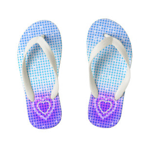 Glamour Purple Blue Gradient  Kid's Jandals