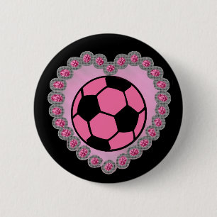 Glamour soccer ball pin