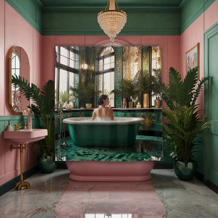 Glamourous 1920s vibes shower curtain