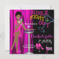 Glamourous Bachelorette Party Pink Girls Night Out