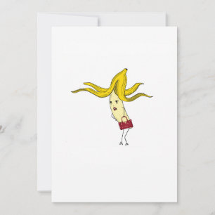 Glamourous banana, banana theme  invitation