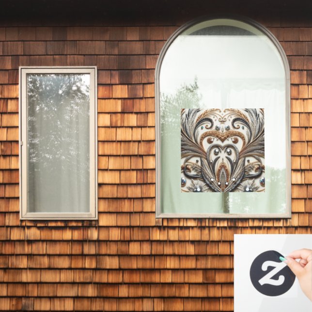 Glamourous Baroque Design with Glitter & Gemstones (Home Window)