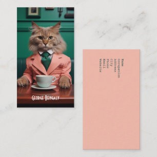 Glamourous Bengal Cat Business Card