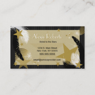 Glamourous Black and Gold Business Card