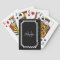Glamourous black and white monogram playing cards
