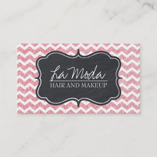 Glamourous Customisable Glitter Business Card (Front)