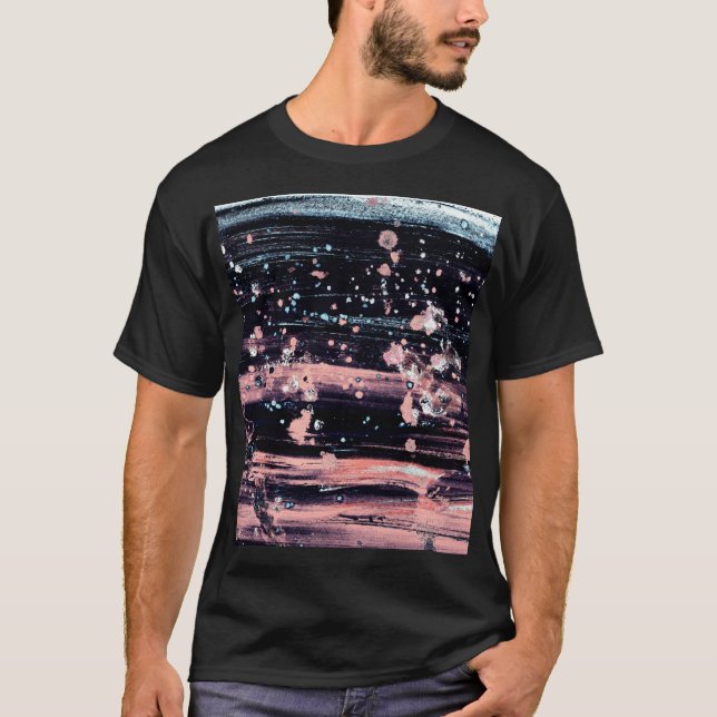 Glamourous Dark Grey Pink Spotlight T-Shirt (Front)