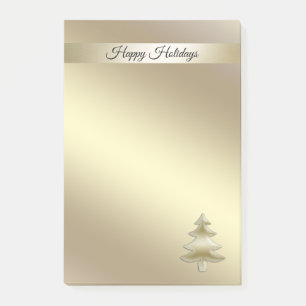 Glamourous elegant modern gold Christmas tree Post-it Notes