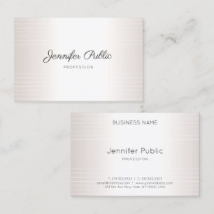 Glamourous Elegant Modern Template Handwriting Business Card