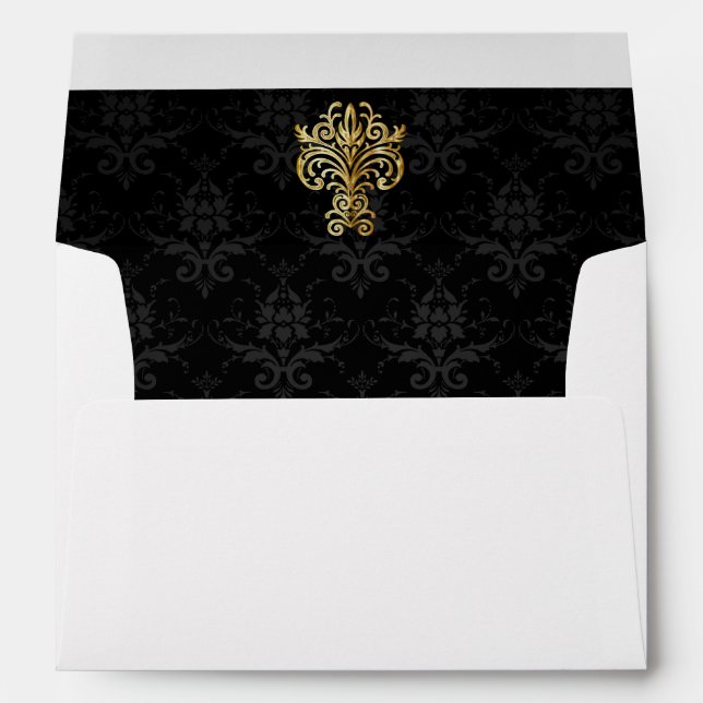 Glamourous Evening Wedding Envelope (Back (Bottom))