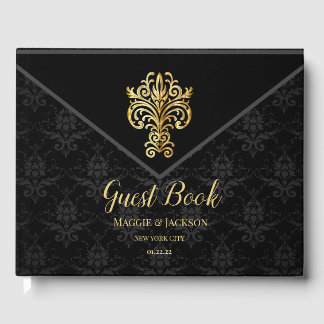 Glamourous Evening Wedding Guest Book