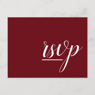 Glamourous & Fancy "rsvp" Postcard