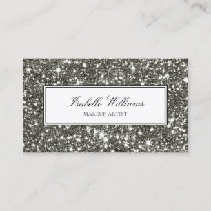 Glamourous Faux Diamond Glitter Sparkle Business Card