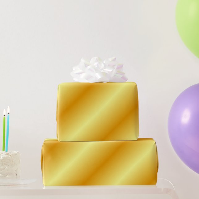 Glamourous Faux Gold Elegant Modern Template Gift Wrapping Paper (Party Gifts)