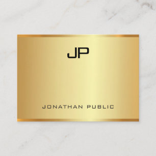 Glamourous Faux Gold Modern Elegant Professional Business Card