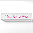 Glamourous Girly Name with Subtle Grey Chevron