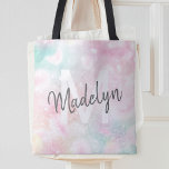 Glamourous Glitter Pink Pretty Pattern Tote Bag<br><div class="desc">Easily personalise this pretty pink bokeh glitter pattern with your custom name and/or monogram.</div>