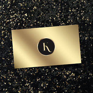 Glamourous Gold Foil Makeup Artist Business Card