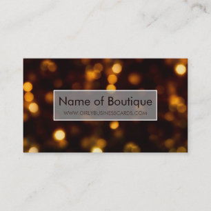 Glamourous Gold Glow Elegant Soft Shimmer Boutique Business Card