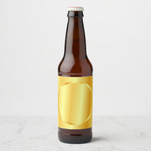 Glamourous Gold Look Blank Template Elegant Beer Bottle Label