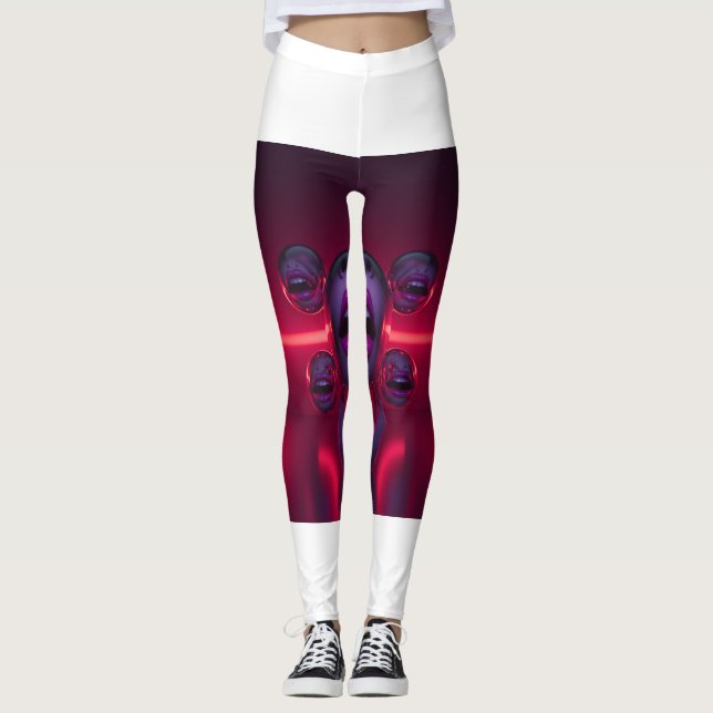 Glamourous Hypnotic Lips Leggings 👄✨ (Front)