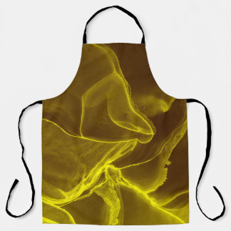 Glamourous ink fluid: marble foil. apron