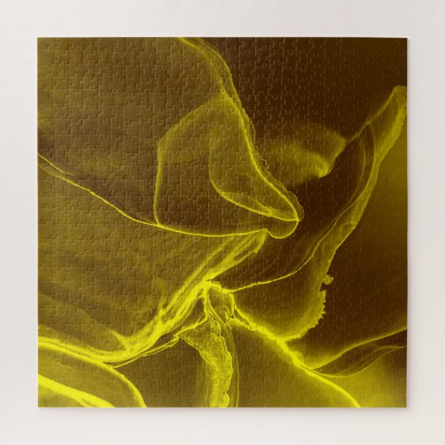 Glamourous ink fluid: marble foil. jigsaw puzzle (Vertical)