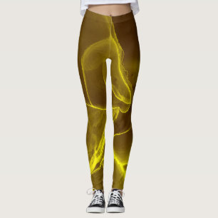 Glamourous ink fluid: marble foil. leggings