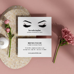 Glamourous Makeup Artist Eyelash professional Business Card