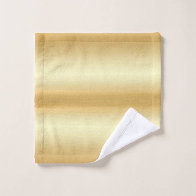 Glamourous Modern Custom Faux Gold Blank Template Wash Cloth (Wash Cloth)