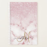Glamourous Pink White Glitter Marble Gradient Ombr Planner<br><div class="desc">This elegant and girly design perfect for the trendy and stylish fashionista. It features a faux printed pink sparkly glitter ombre gradient on top of a pink and white marble stone pattern background. It's glamourous, chic, luxurious, modern, and classy. ***IMPORTANT DESIGN NOTE: For any custom design request such as matching...</div>