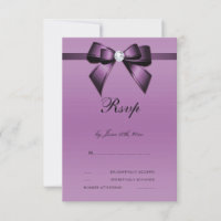 Glamourous Purple Bow & Ribbon