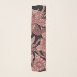 Glamourous Rose Gold Black Glitter Flowers Scarf<br><div class="desc">This modern and glamourous hand-drawn illustration pattern is perfect for the stylish and trendy fashionista. It features a faux printed sparkly rose gold glitter sequin and mauve-pink flowers and leaves on top of a simple black background. This chic, elegant, and luxury design will be the envy of all your friends!...</div>