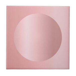 Glamourous Rose Gold Customisable Image Template Tile