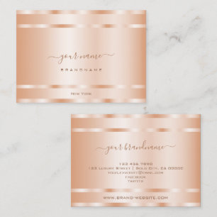 Glamourous Rose Gold Effect Luxury and Professiona Business Card