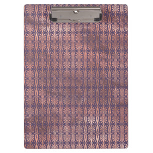 Glamourous Rose Gold Foil and Lavender Art Deco Clipboard
