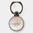 Glamourous Rose Gold White Glitter Marble Gradient