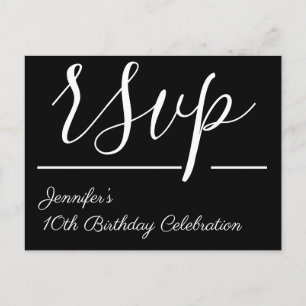 Glamourous "rsvp" Postcard
