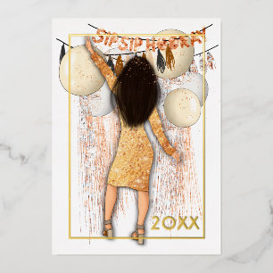 Glamourous Sip Sip Hooray New Year Greetings