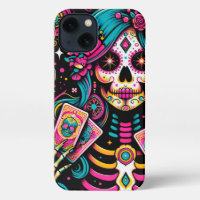  Glamourous skeleton, tarot cards iPhone Case