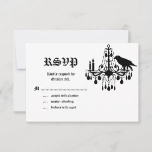 Glamourous Skeletons RSVP Card