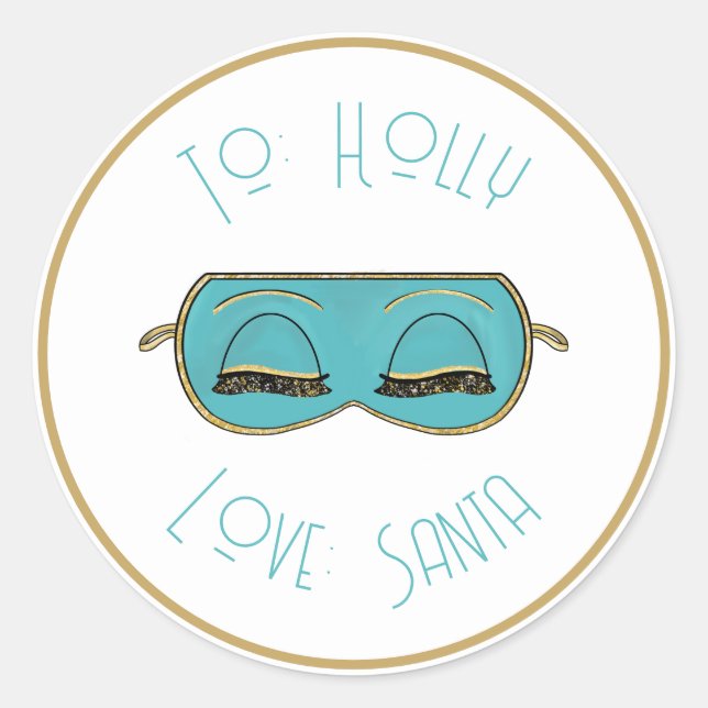 Glamourous Sleep Mask New York City Girl Stickers (Front)