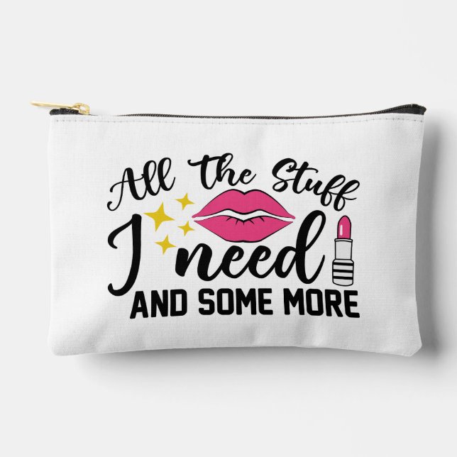 Glamourous Sparkling Lips Accessory Pouch (Front)