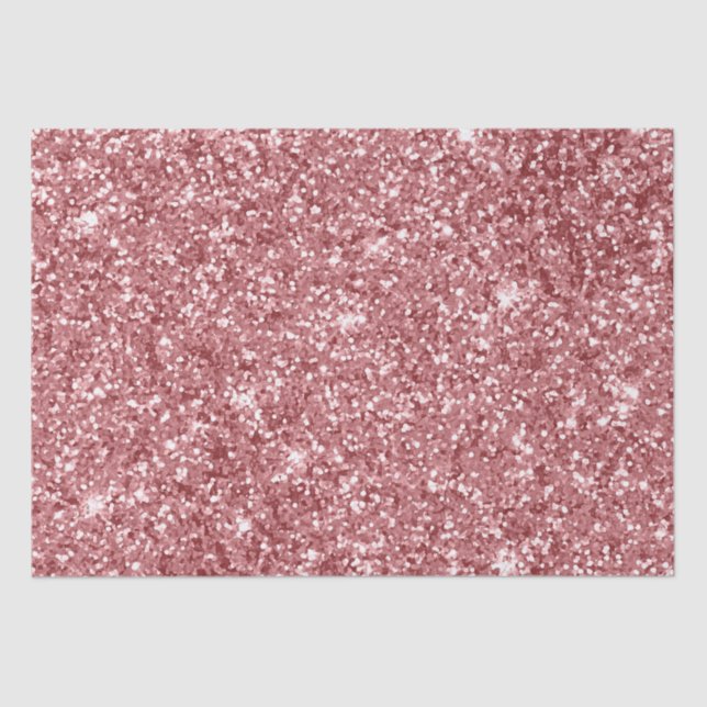 Glamourous Sparkly Pink Glitter Tissue Paper (Front)