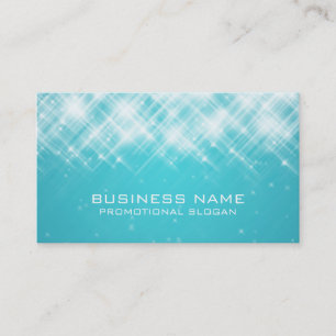 Glamourous Sparks Blue Business Card